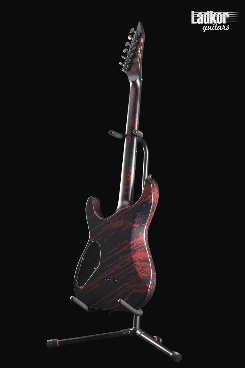 ESP USA M-II NTB NT Blood Splatter Black Satin NEW