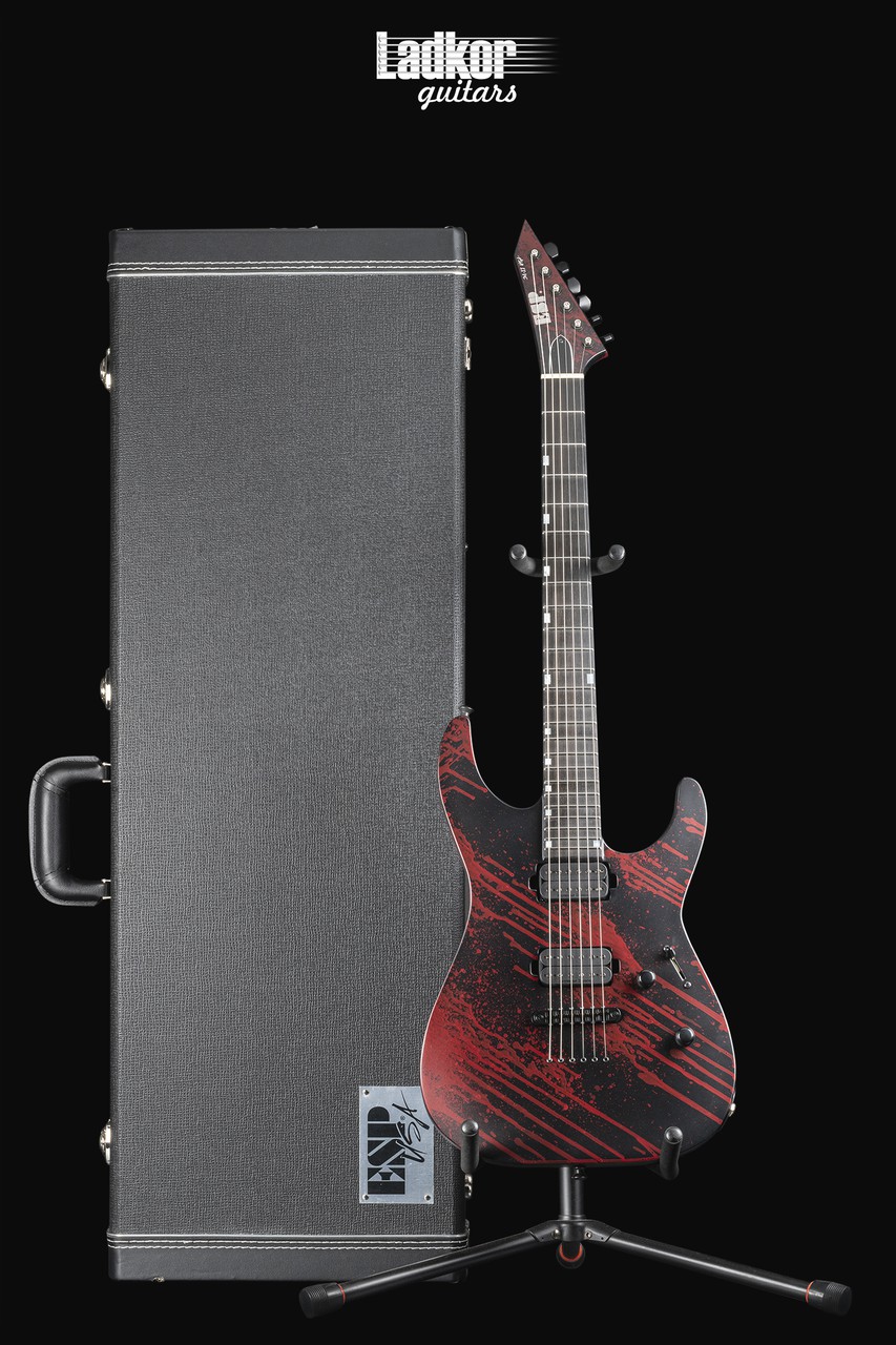 ESP USA M-II NTB NT Blood Splatter Black Satin NEW
