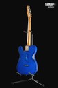 JK Custom Glorycaster Tele Satin Blue and Yellow Cracked Flag Relic NEW