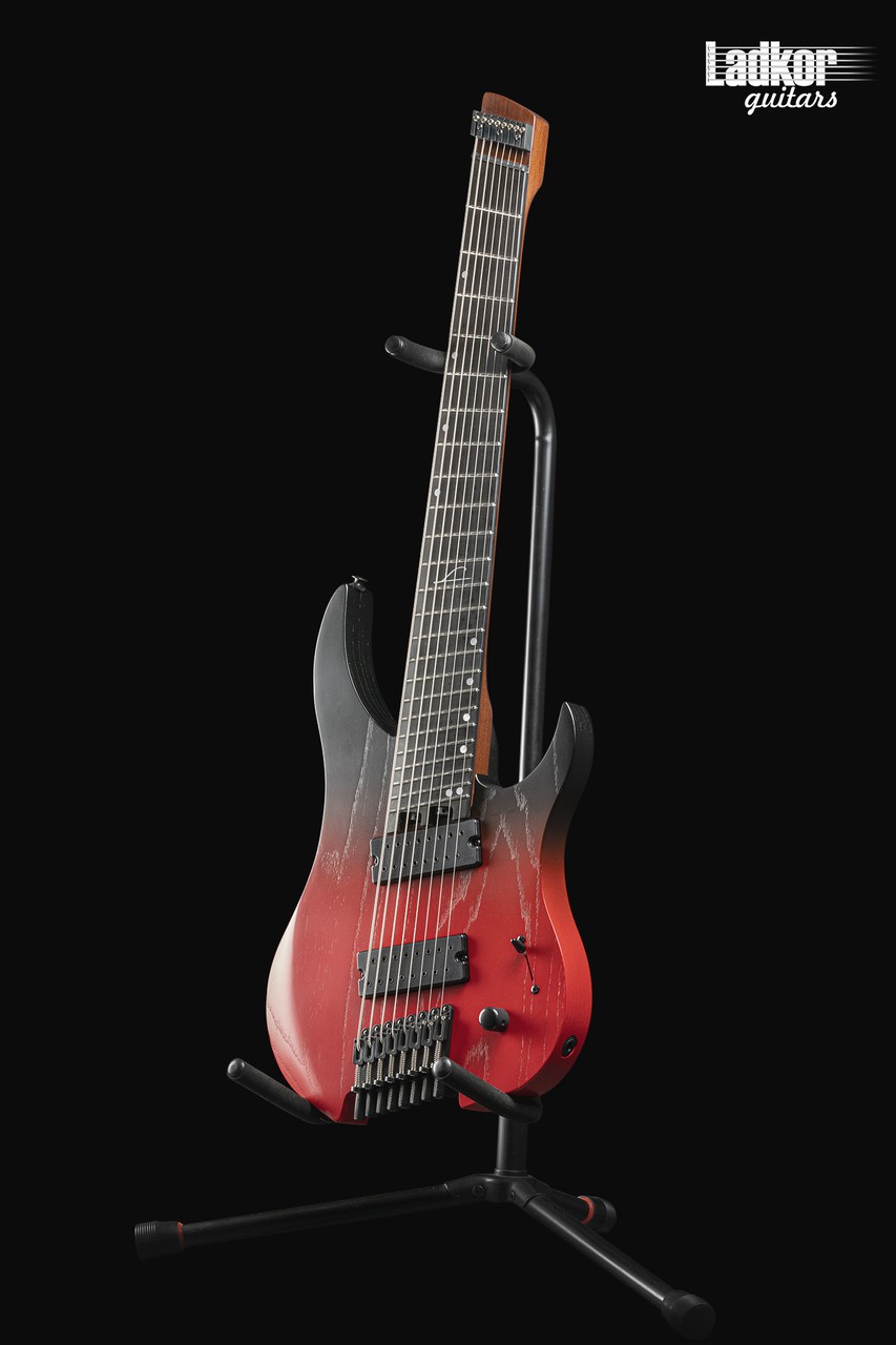 Legator G8FP Stealth Black 8弦　ギター Legator G8FP Crimson Ghost Headless Fanned Fret Multi Scale 8