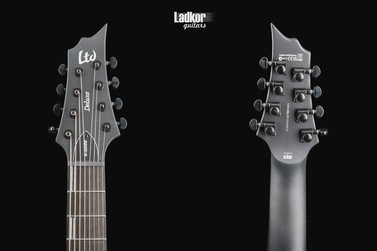 ESP LTD H-1008 Baritone Evertune Black Satin NEW