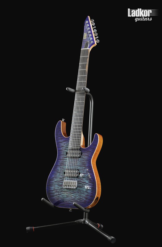 ESP USA M-7 HT Baritone Purple Haze Sunburst Quilt Top NEW