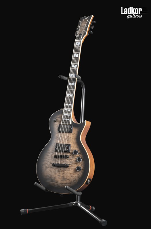 ESP USA Eclipse Satin Flame Maple Top See Thru Black Sunburst NEW