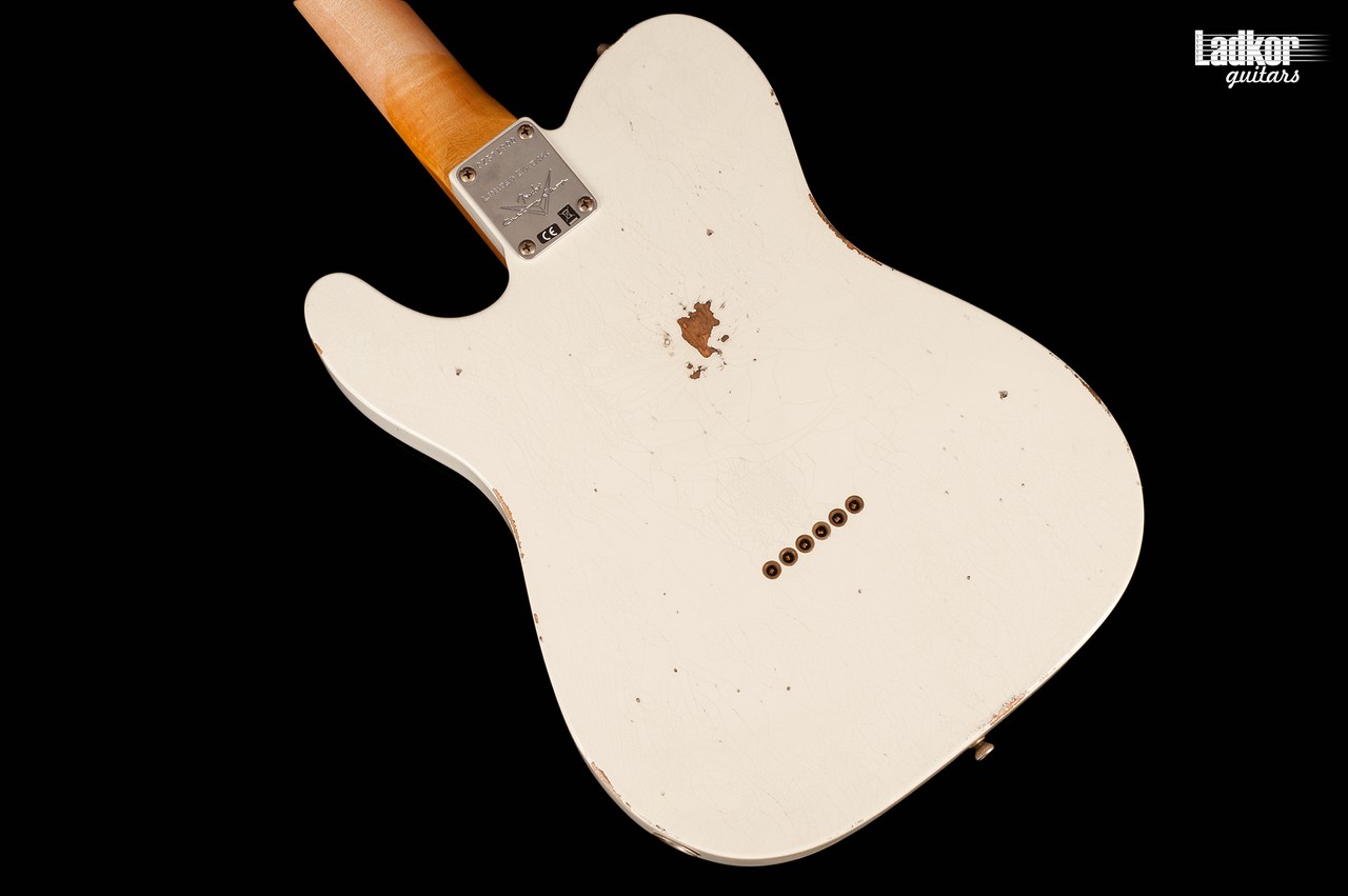 ◆ CustomElectr Relic OlympicWhiteStrato◆ Fender Custom Shop White Lightning Stratocaster Relic