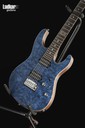 Suhr Custom Modern HH Satin Trans Blue Waterfall Burl Maple Black Limba Rosewood Neck Ebony FB Reverse Headstock NEW