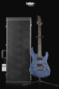 Suhr Custom Modern HH Satin Trans Blue Waterfall Burl Maple Black Limba Rosewood Neck Ebony FB Reverse Headstock NEW