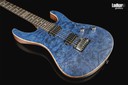 Suhr Custom Modern HH Satin Trans Blue Waterfall Burl Maple Black Limba Rosewood Neck Ebony FB Reverse Headstock NEW