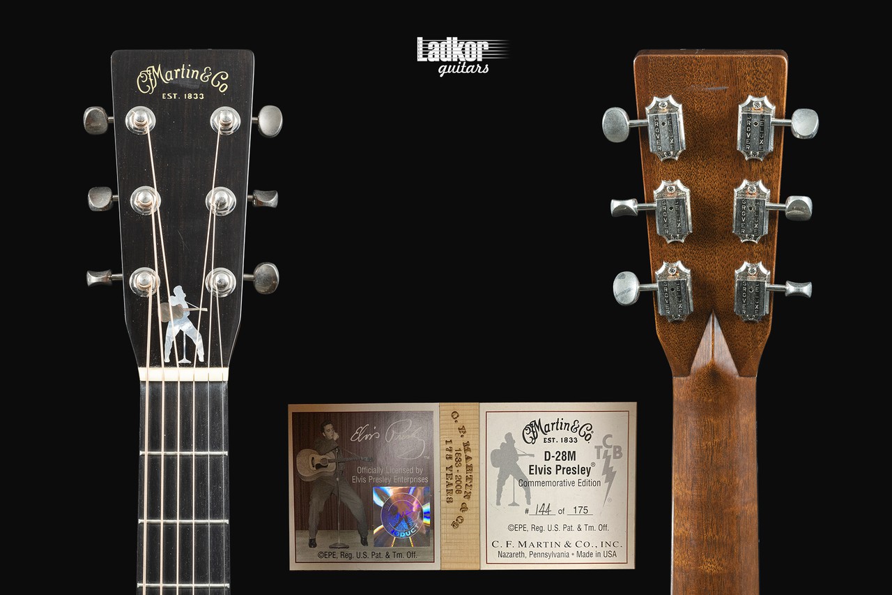 Elvis Presley Acoustic Guitar with Signed Photo Tribute