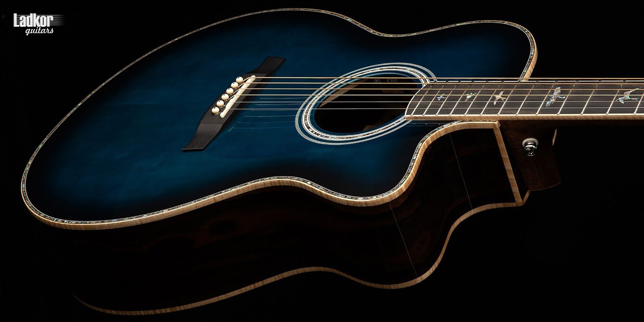 PRS SE A60E Cobalt Blue Burst Ziricote Angelus Acoustic Electric