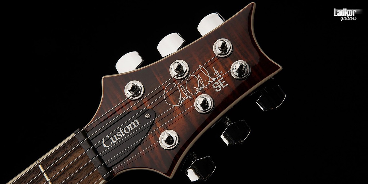 PRS SE Custom 24 Semi-Hollow Piezo Orange Tiger Smokeburst NEW