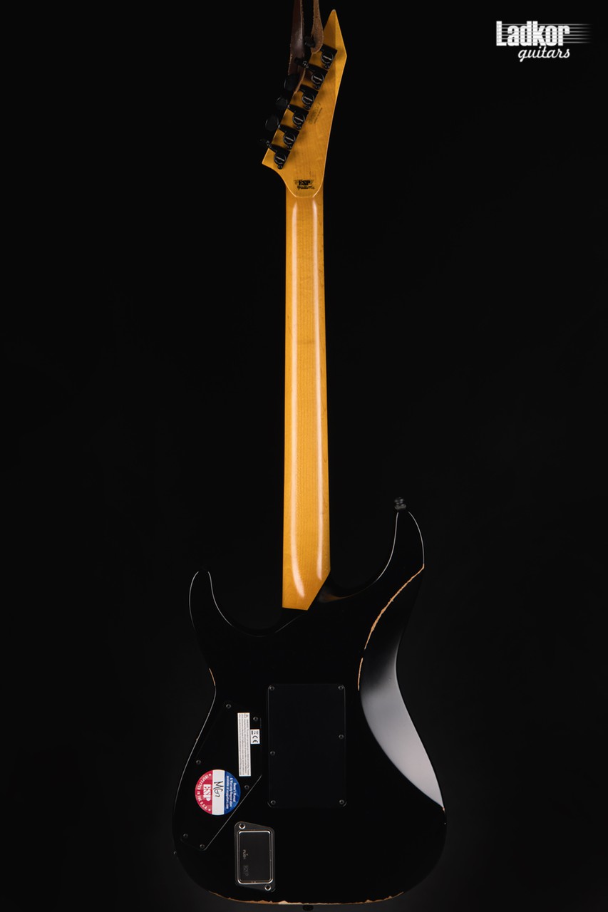 ESP KH-2 Vintage Distressed Black Kirk Hammett Signature