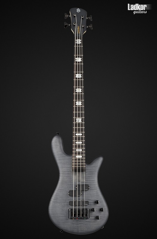 Spector Euro 4 LX Bolt-On Transparent Black Satin Matte 4 String Bass NEW