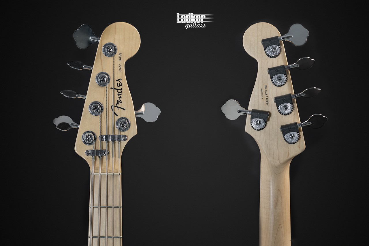 2008 Fender American Deluxe Jazz Bass V 3-Tone Sunburst 5 String Bass