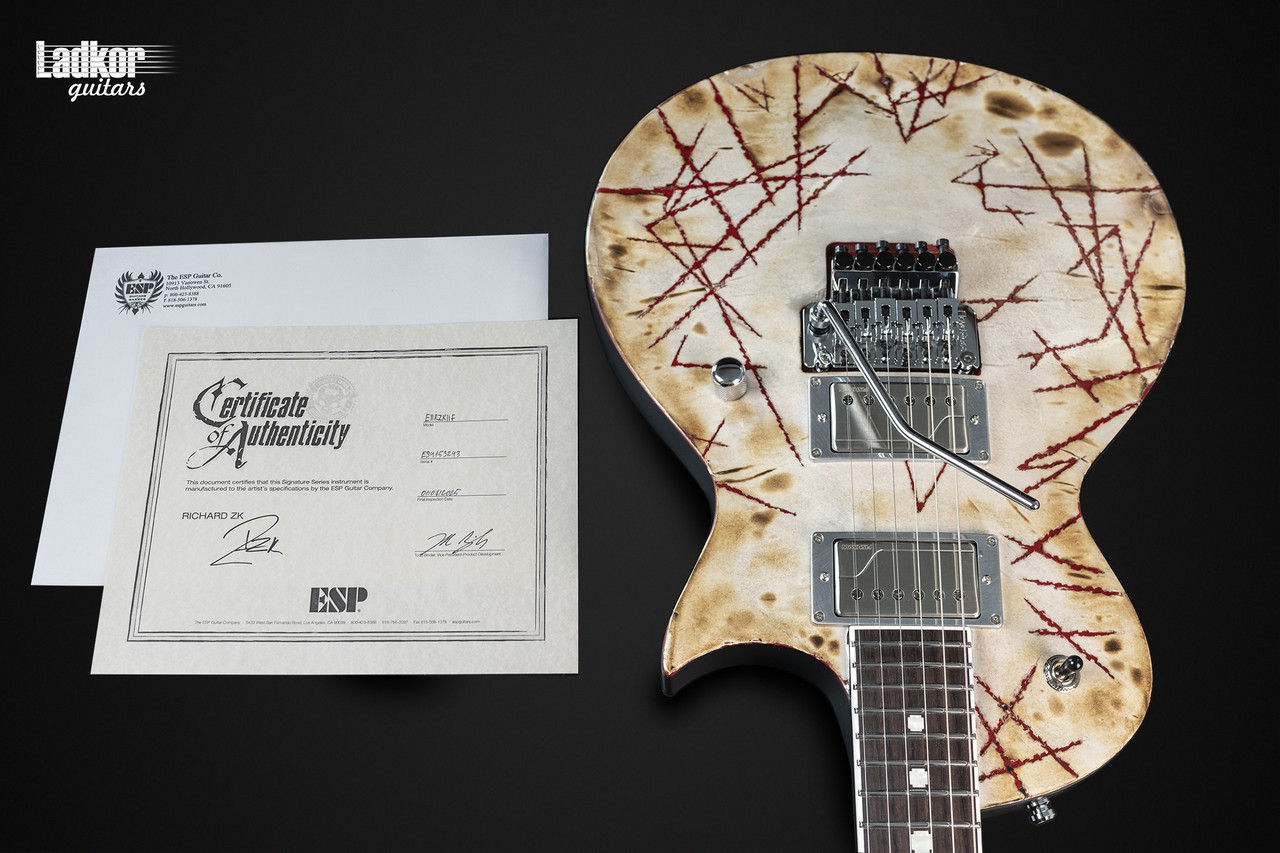 ESP E-II RZK-II Distressed Burnt Fishman Fluence Richard Z
