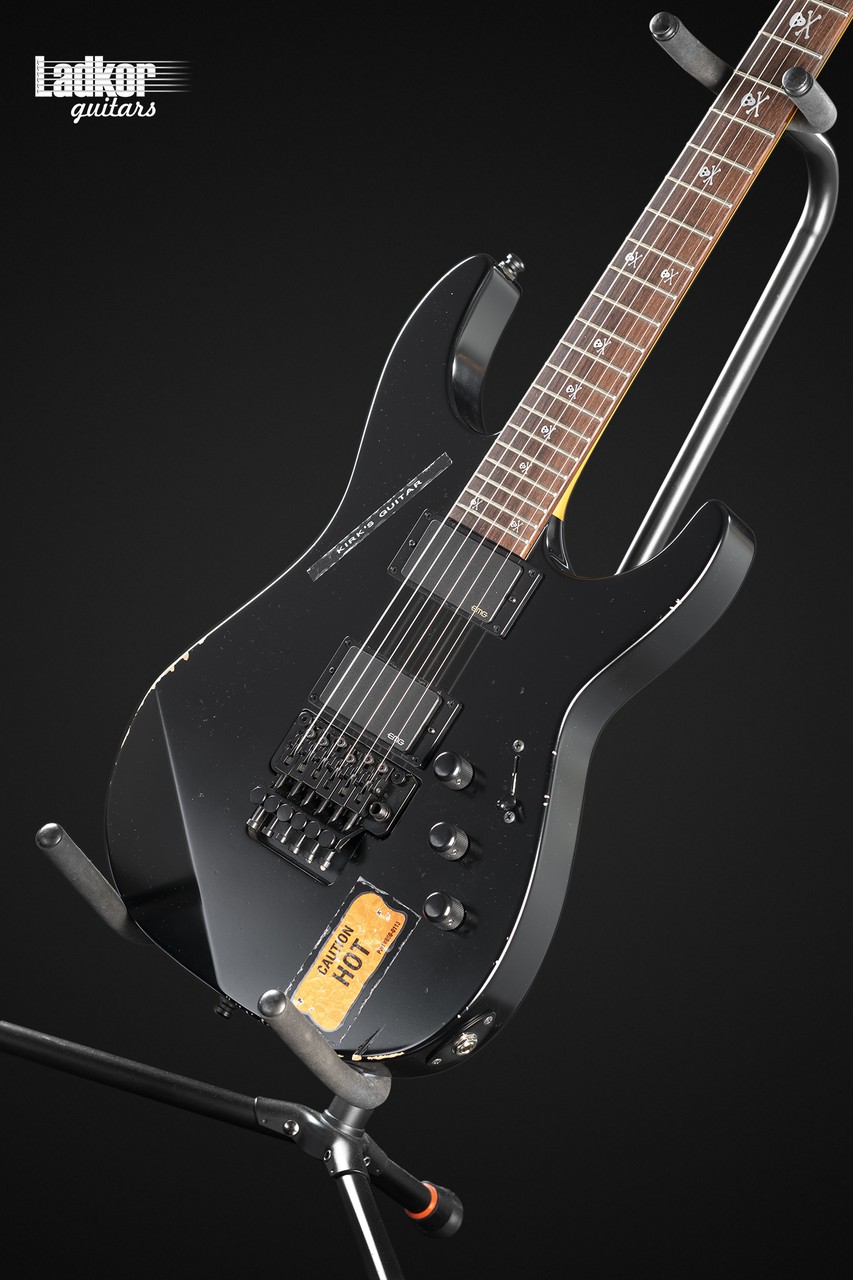 ESP KH-2 Vintage Distressed Black Kirk Hammett Signature