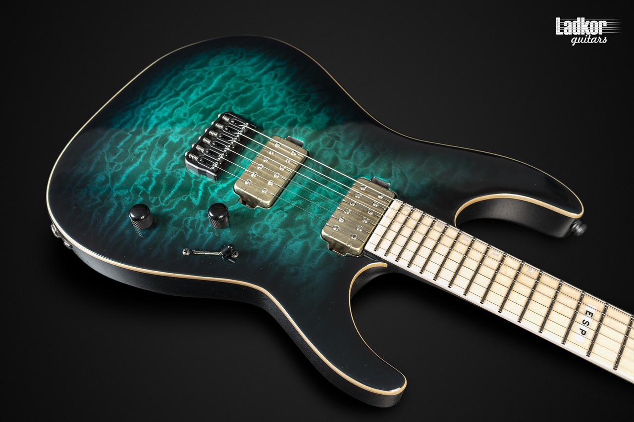 ギター E-II M-II NT HS QM Black Turquoise Burst ESP E-II M-II NT - Black Turquoise Burst – nafiriguitar.com