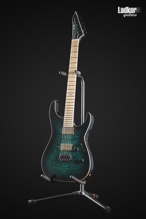 ESP E-II M-II NT Black Turquoise Burst Bare Knuckle NEW