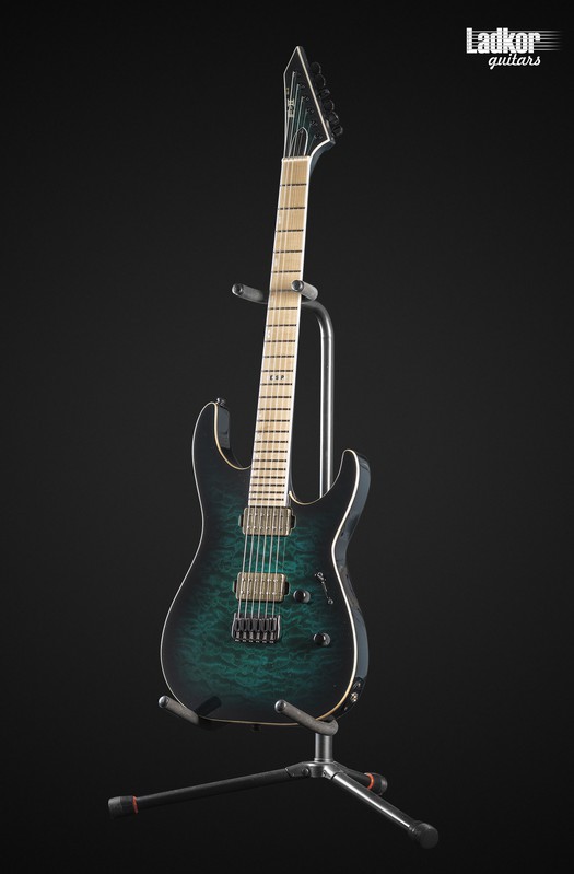 ESP E-II M-II NT Black Turquoise Burst Bare Knuckle NEW