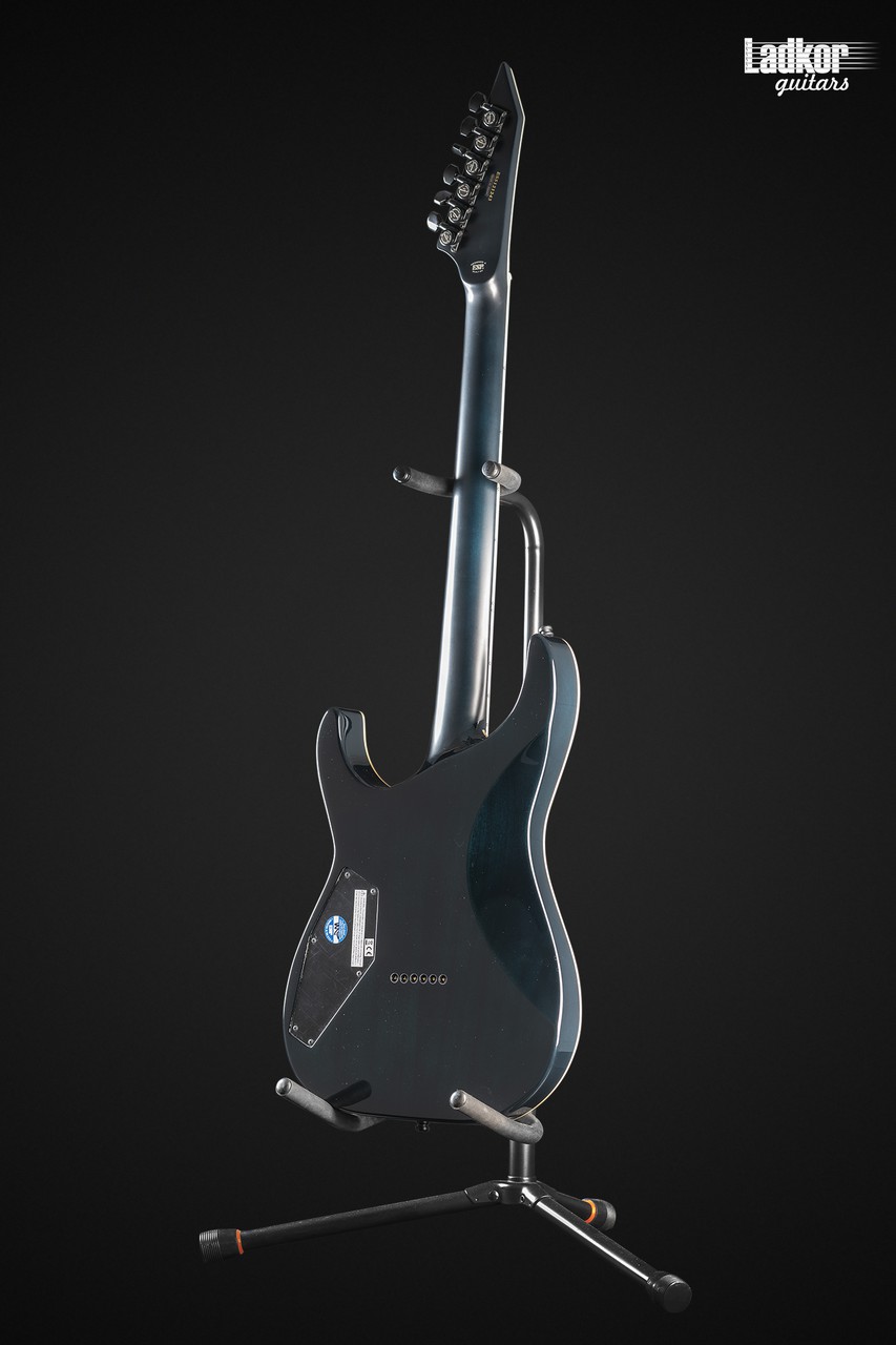 ESP E-II M-II NT Black Turquoise Burst Bare Knuckle NEW