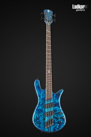 Spector NS Dimension 4 Black & Blue Multi-Scale 4 String Bass NEW