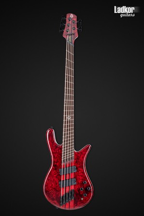 Spector NS Dimension 5 Inferno Red Multi-Scale 5 String Bass NEW