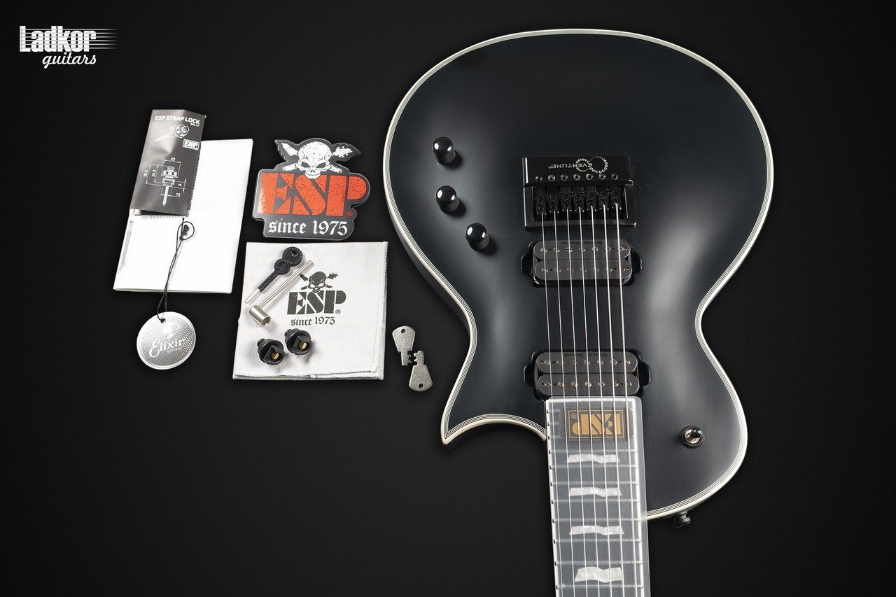 ESP E-II Eclipse 7 Evertune Black Satin NEW