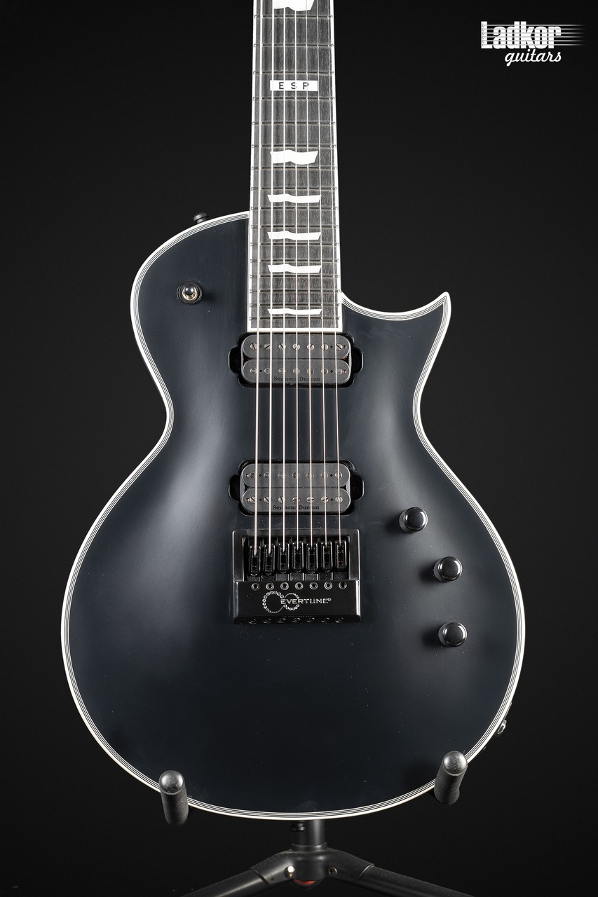 ESP E-II Eclipse 7 Evertune Black Satin NEW