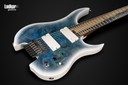Legator G7FOD Arctic Blue Ghost Headless Fanned Fret Multi-Scale 7 String Fishman Fluence Overdrive Series NEW