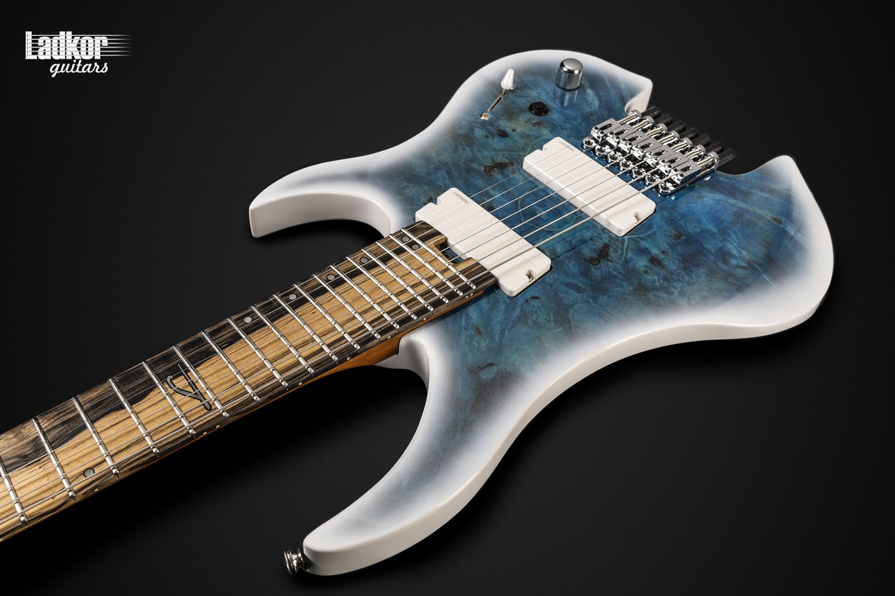 Legator G7FOD Arctic Blue Ghost Headless Fanned Fret Multi-Scale 7
