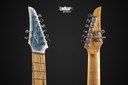 Legator N8FOD Arctic Blue Ninja Fanned Fret Multiscale 8 String Overdrive Series Palemoon Ebony NEW