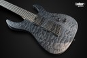 Legator N7FSS Black Quilt Maple Ninja Satin Fanned Fret Multi-Scale 7 String Super Shred Series NEW