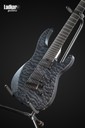 Legator N7FSS Black Quilt Maple Ninja Satin Fanned Fret Multi-Scale 7 String Super Shred Series NEW