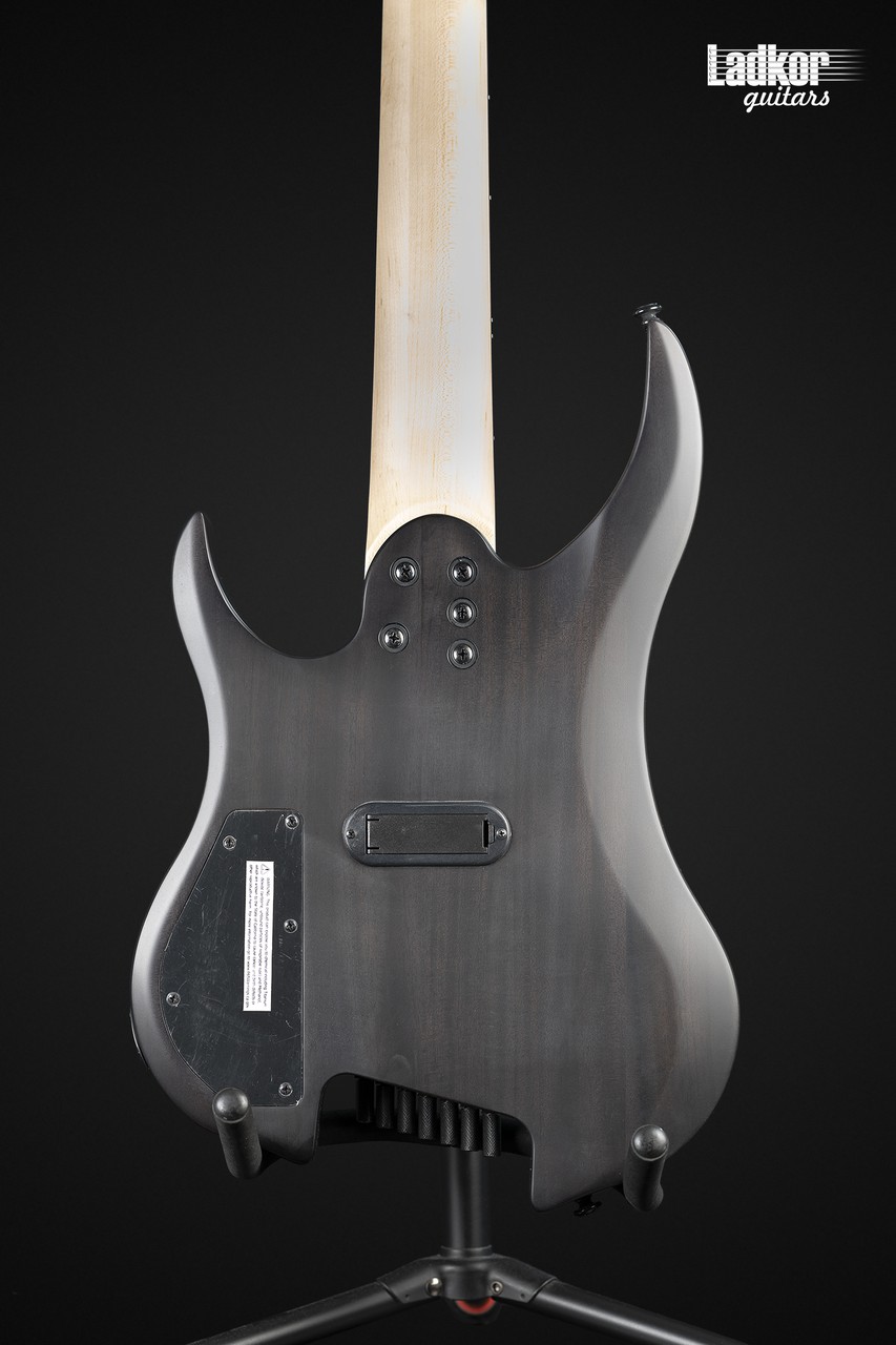 Legator G7FSS Black Flame Maple Ghost Satin Headless Fanned Fret