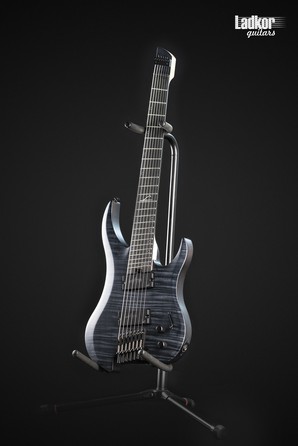 Legator G7FSS Black Flame Maple Ghost Satin Headless Fanned Fret Multi-Scale 7 String Super Shred Series NEW