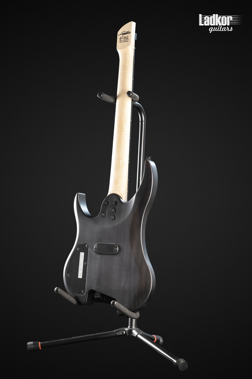 Legator G7FSS Black Flame Maple Ghost Satin Headless Fanned Fret