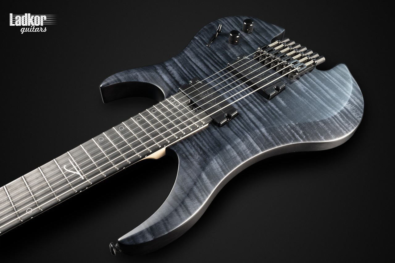 Legator G7FSS Black Flame Maple Ghost Satin Headless Fanned Fret
