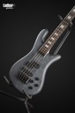Spector Euro 4 LX Bolt-On Transparent Black Satin Matte 4 String Bass NEW