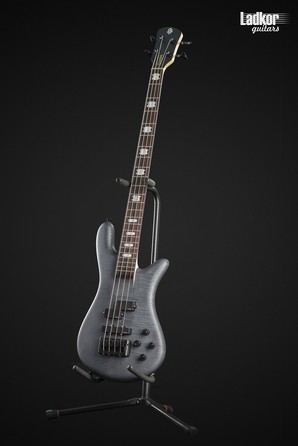 Spector Euro 4 LX Bolt-On Transparent Black Satin Matte 4 String Bass NEW