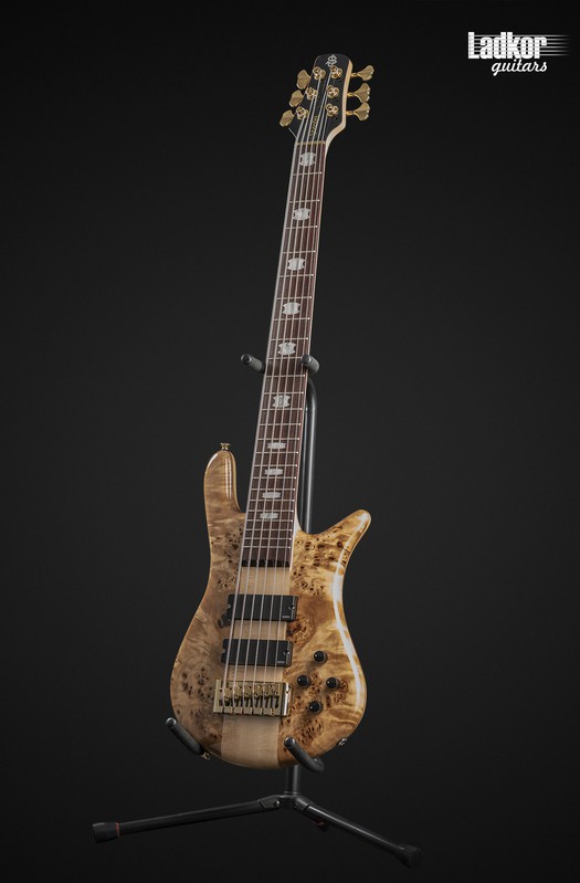 Spector Euro 6 LX Poplar Burl Gloss EMG 6 String Bass NEW
