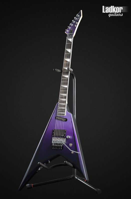 ESP E-II Alexi Ripped Purple Fade Satin Ripped Pinstipes NEW