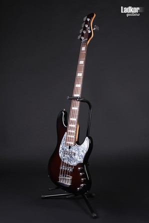 Mayones Jabba Custom 5 Custom Brown with Black Burst 5 String Bass