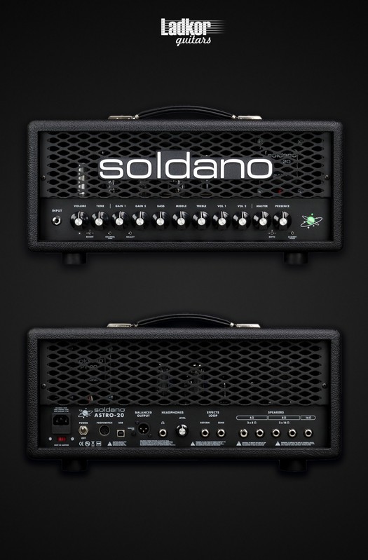 Soldano ASTRO-20 3 Channel All-Tube Head NEW