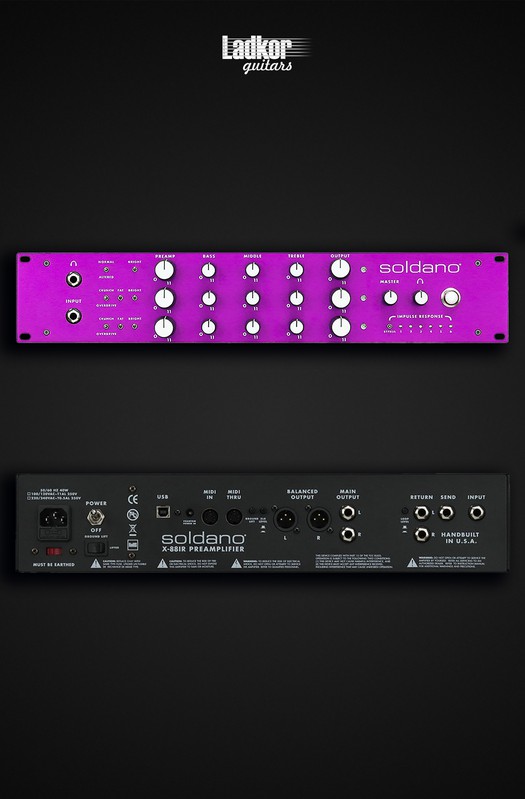 Soldano X88-IR 3-Channel All-Tube Stereo Rackmount Preamp NEW