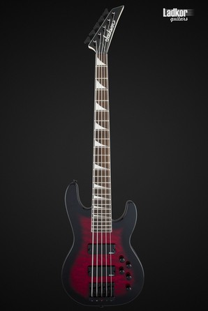 Jackson JS Series Concert Bass JS3VQ Transparent Red Burst