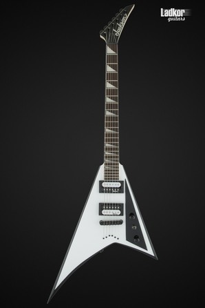 Jackson JS Series Rhoads JS32T White with Black Bevels