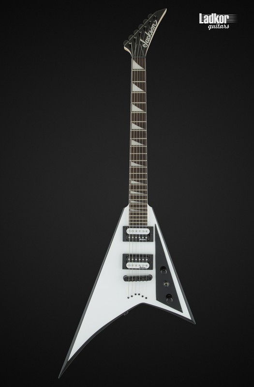 Jackson JS Series Rhoads JS32T White with Black Bevels