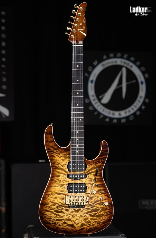 Tom Anderson Li'l Angel Light Tiger Eye Burst HSH Quilt Top
