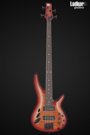 Ibanez SRD900F Brown Topaz Burst Low Gloss Workshop Fretless 4 String Bass Guitar