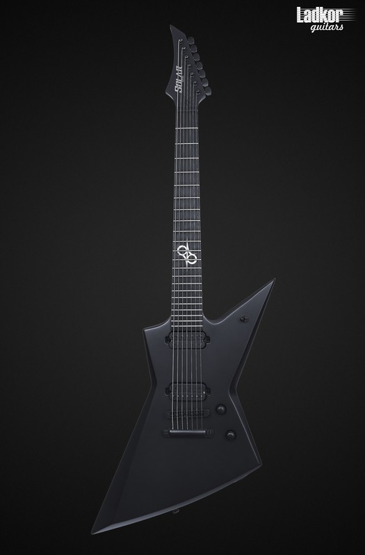 Solar E2.7C Carbon Black Matte 7 String