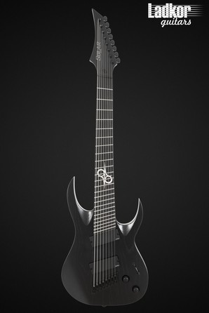 Solar A1.8ABOP-FF Black Open Pore Matte 8 String